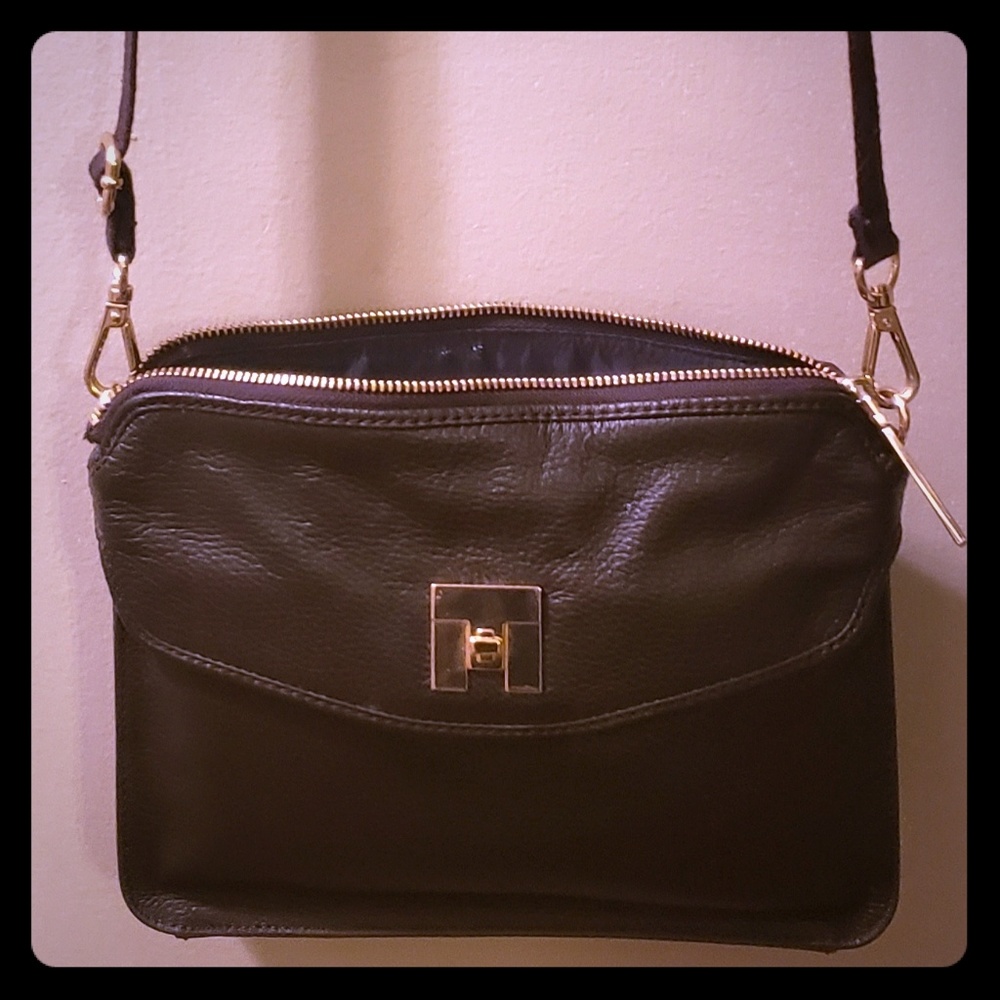 Leather crossbody purse